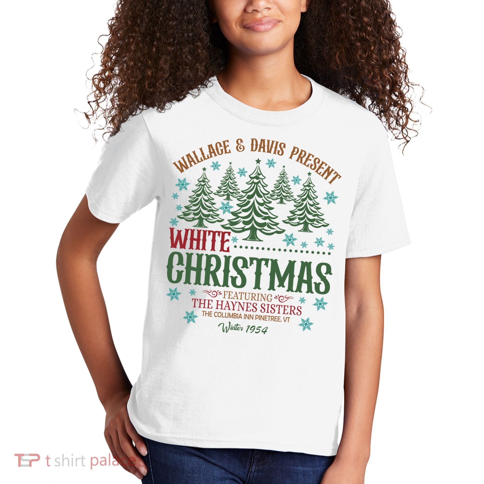 Wallace & David Present White Christmas Wallace & David Christmas M Kids T-Shirt