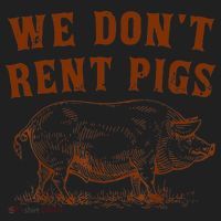 We Don’t Rent Pigs Funny For Golf Towel thumb 3