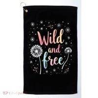 Wildflower Dandelion Rainbow Wild and Free Dandelion Flowers  Golf Towel thumb 0