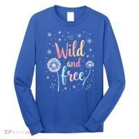 Wildflower Dandelion Rainbow Wild and Free Dandelion Flowers  Long Sleeve Shirt thumb 0