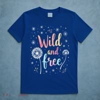 Wildflower Dandelion Rainbow Wild and Free Dandelion Flowers  T-Shirt thumb 5