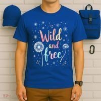 Wildflower Dandelion Rainbow Wild and Free Dandelion Flowers  T-Shirt thumb 6