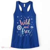Wildflower Dandelion Rainbow Wild and Free Dandelion Flowers  Women's Tank Top thumb 0