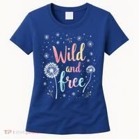 Wildflower Dandelion Rainbow Wild and Free Dandelion Flowers  Women's T-Shirt thumb 0