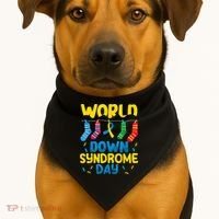 World Down Syndrome Day Awareness Socks  Wo kid USA-Made Doggie Bandana thumb 1