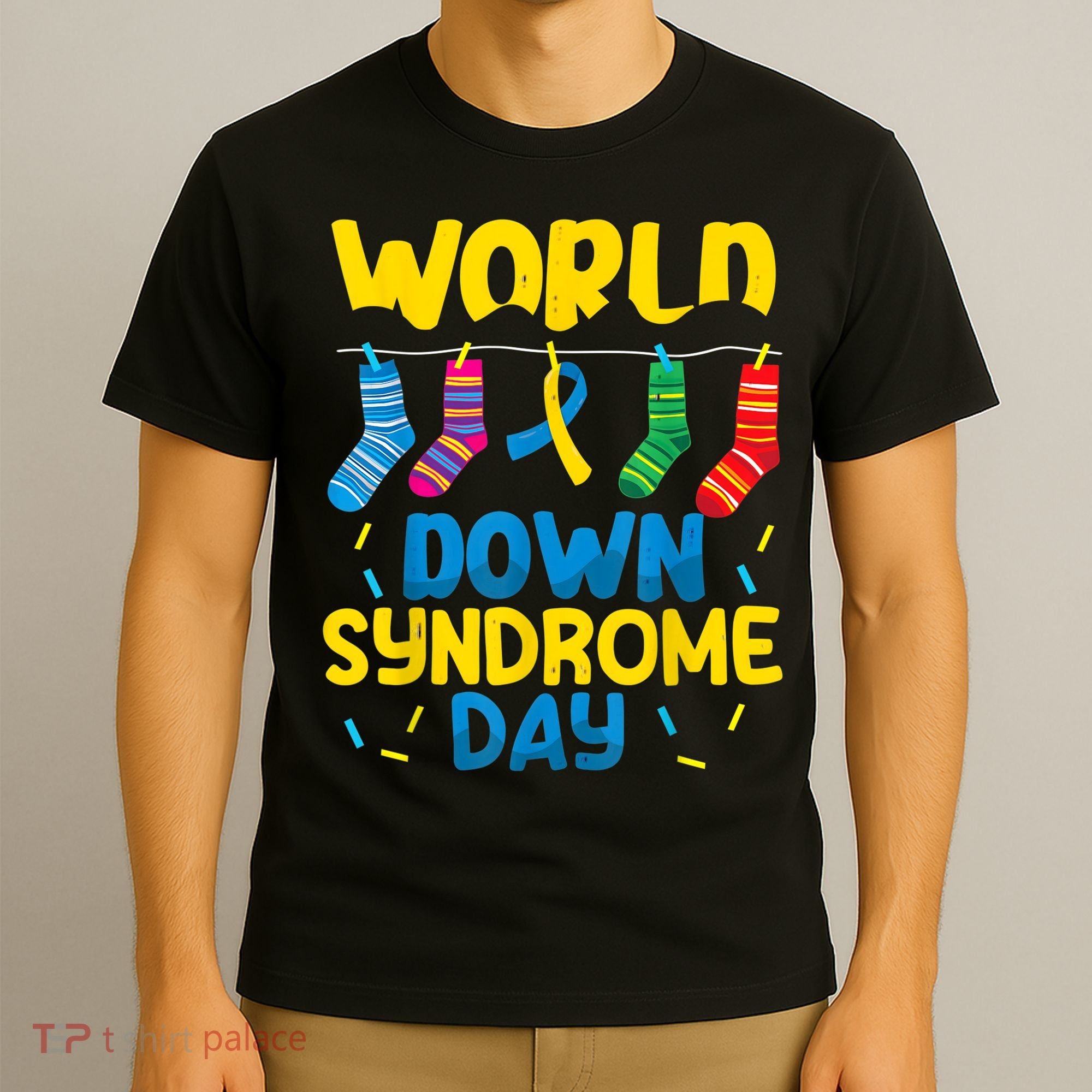 World Down Syndrome Day Awareness Socks  Wo kid T-Shirt