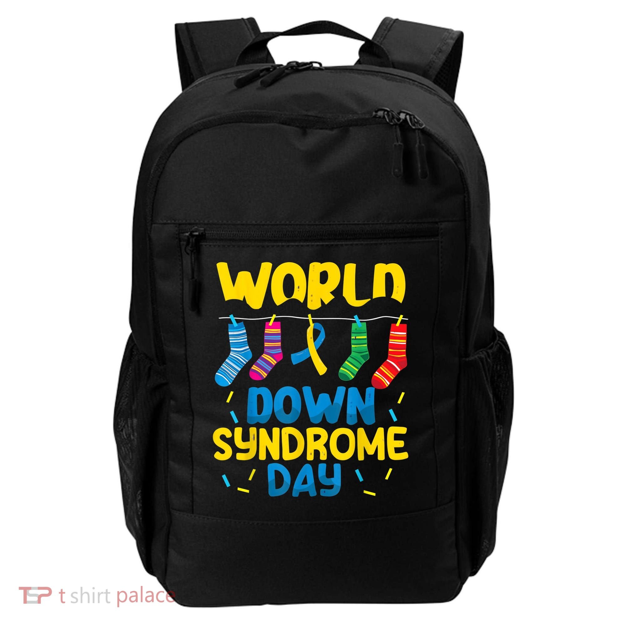 World Down Syndrome Day Awareness Socks  Wo kid Backpack
