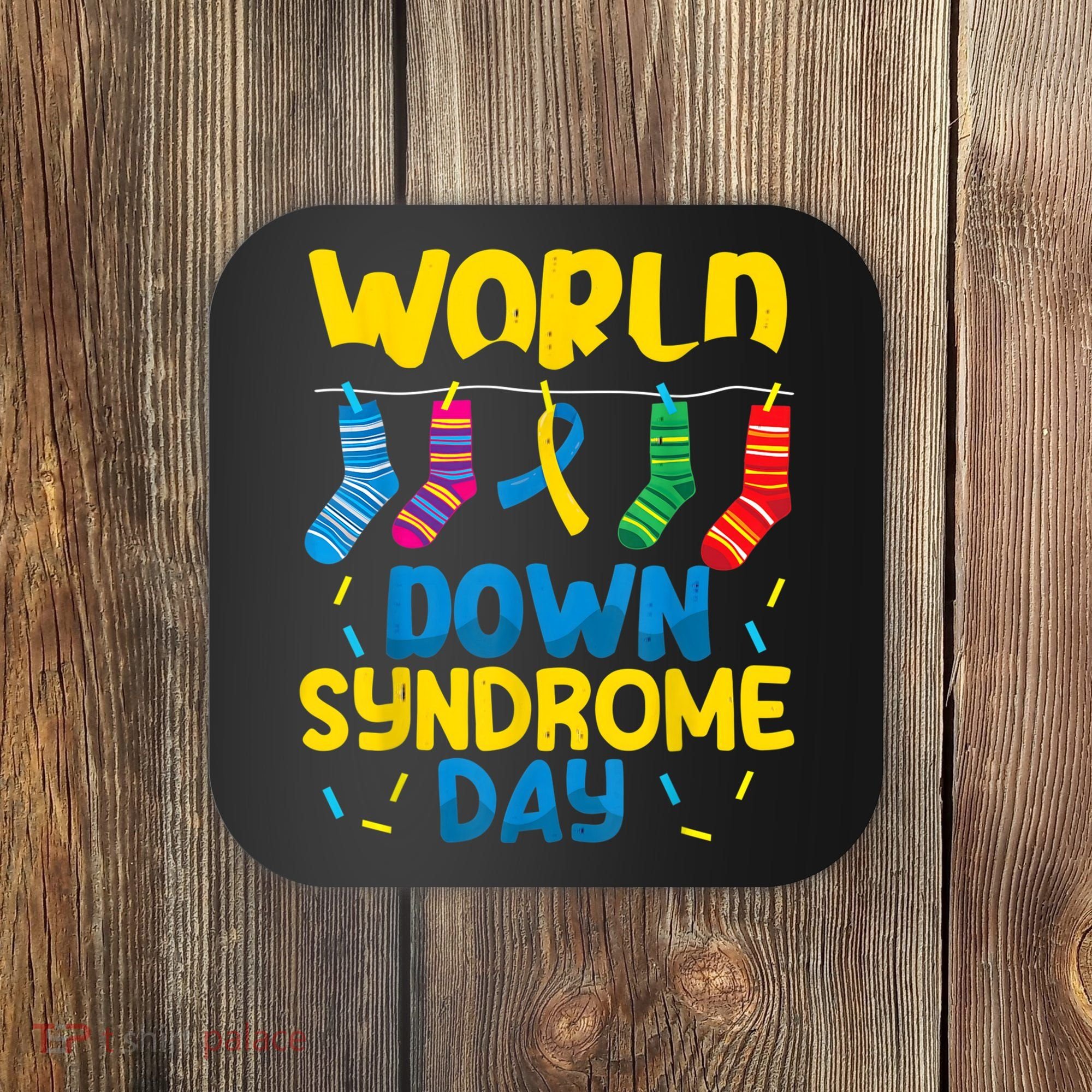World Down Syndrome Day Awareness Socks  Wo kid Coaster