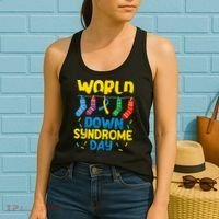 World Down Syndrome Day Awareness Socks  Wo kid Women's Tank Top thumb 2