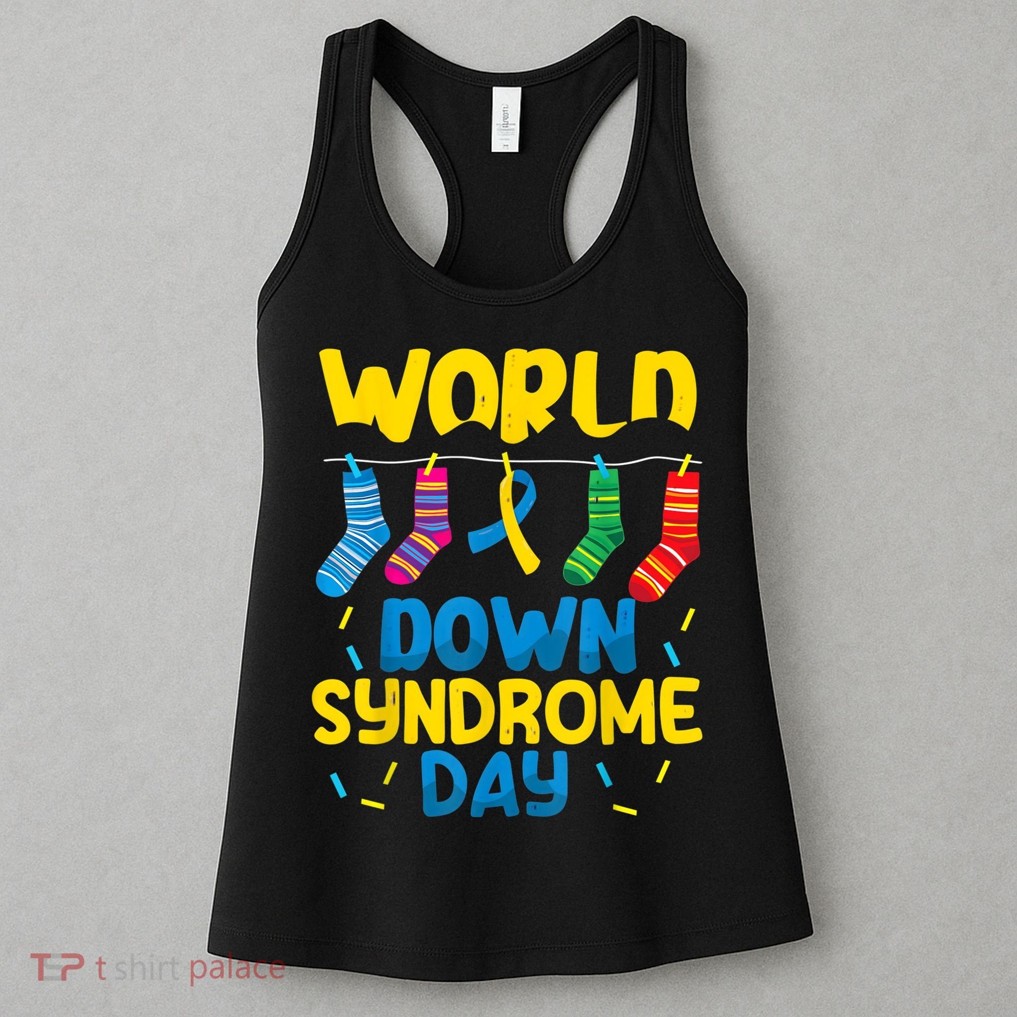 World Down Syndrome Day Awareness Socks  Wo kid Women's Tank Top