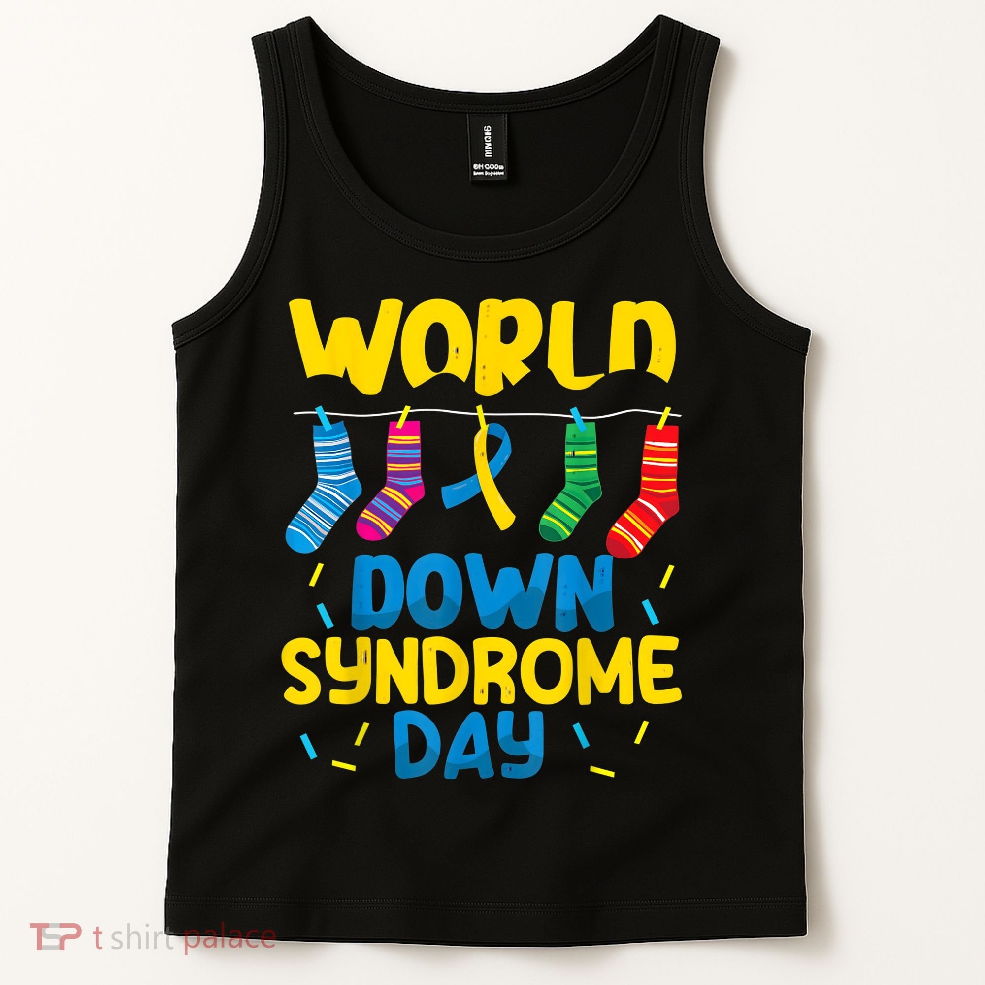 World Down Syndrome Day Awareness Socks  Wo kid Tank Top
