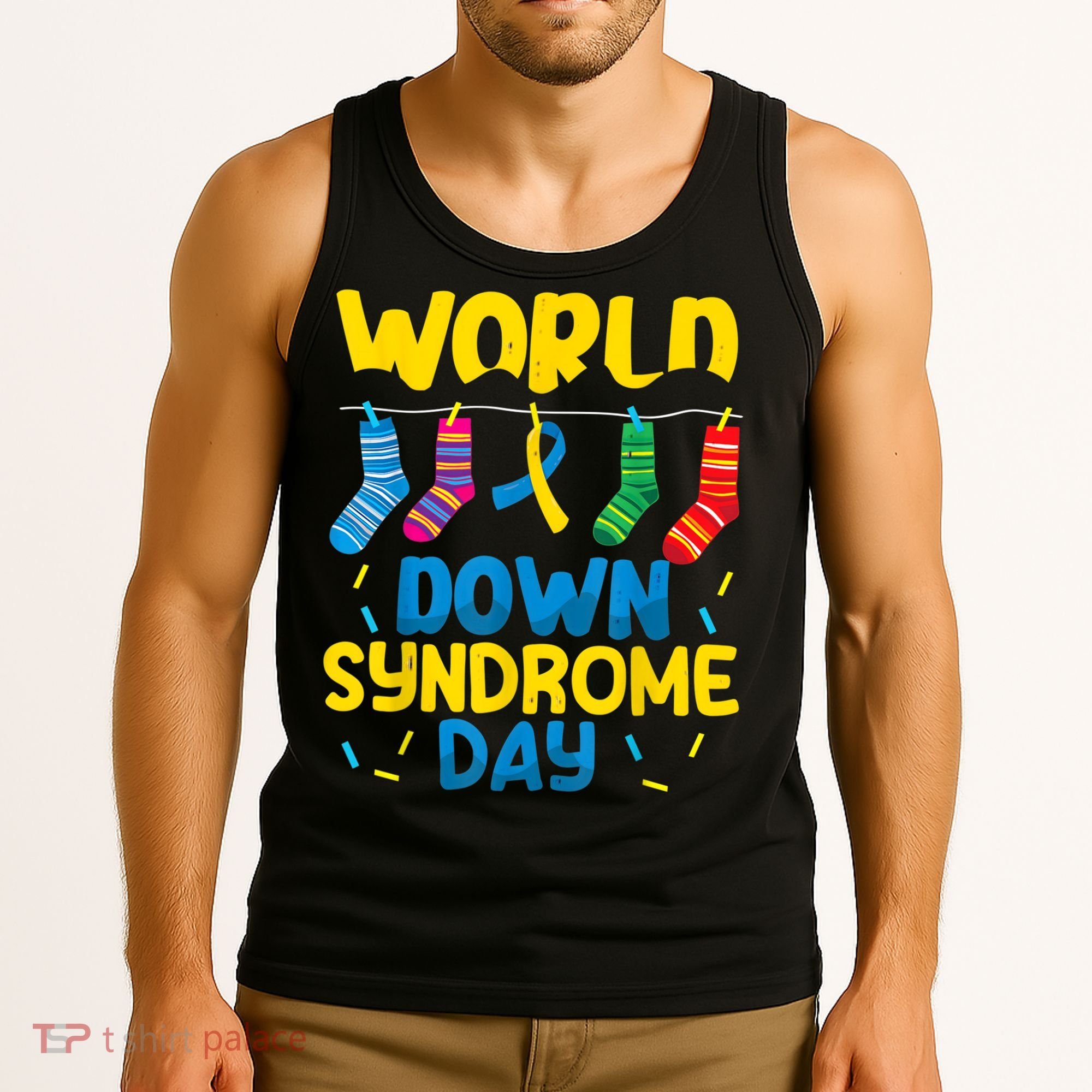 World Down Syndrome Day Awareness Socks  Wo kid Tank Top