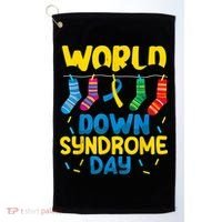World Down Syndrome Day Awareness Socks  Wo kid Golf Towel thumb 0