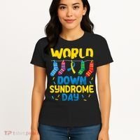 World Down Syndrome Day Awareness Socks  Wo kid Women's T-Shirt thumb 4