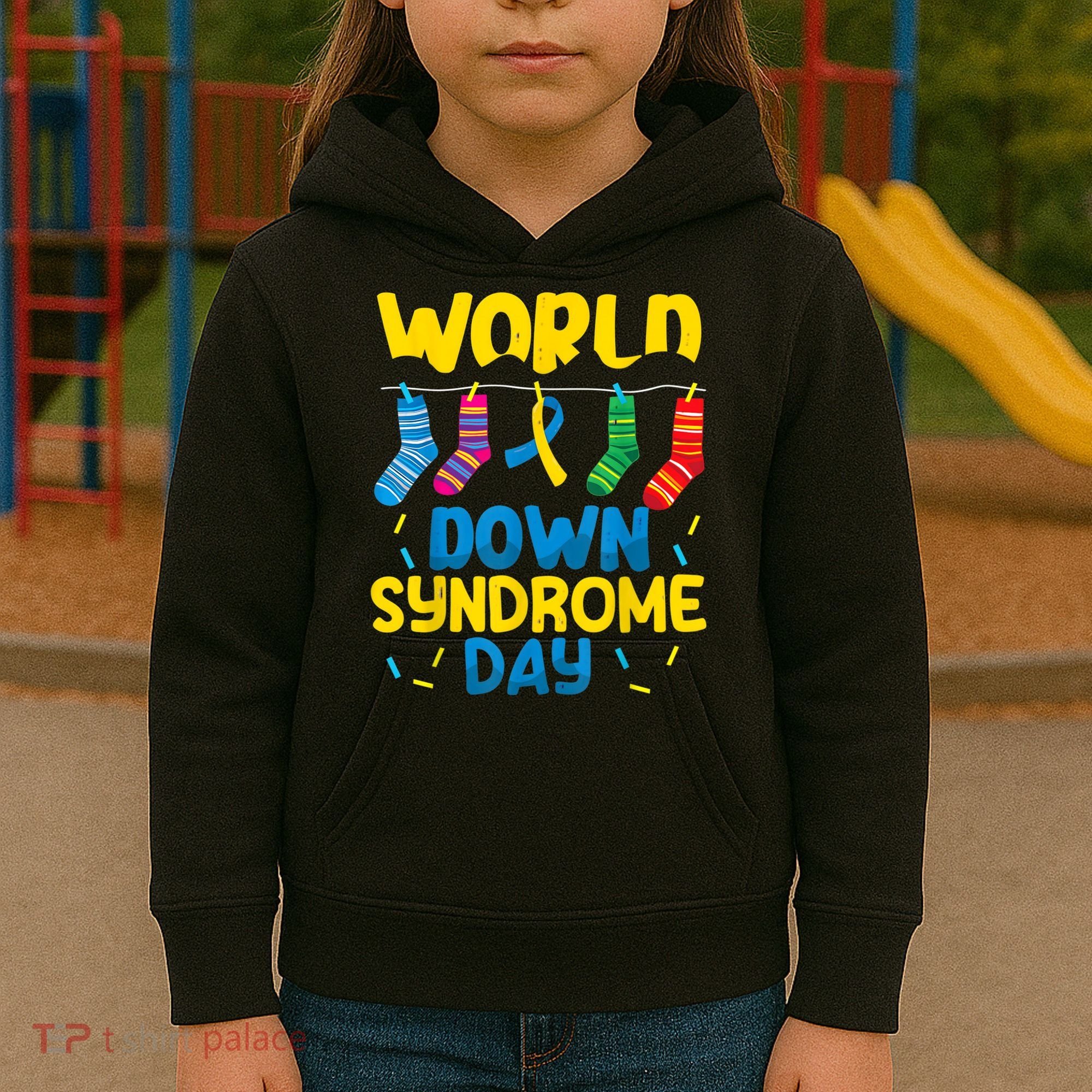 World Down Syndrome Day Awareness Socks  Wo kid Kids Hoodie