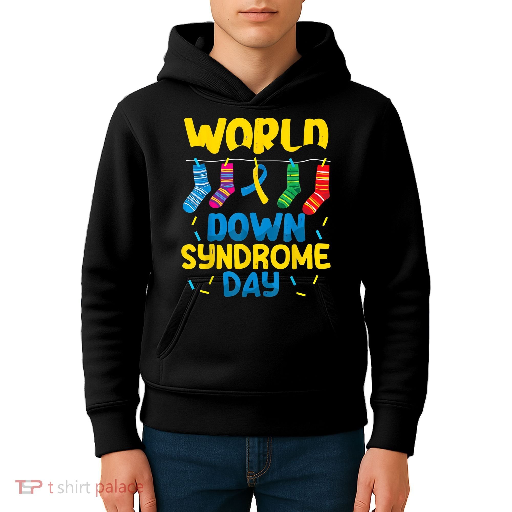 World Down Syndrome Day Awareness Socks  Wo kid Kids Hoodie