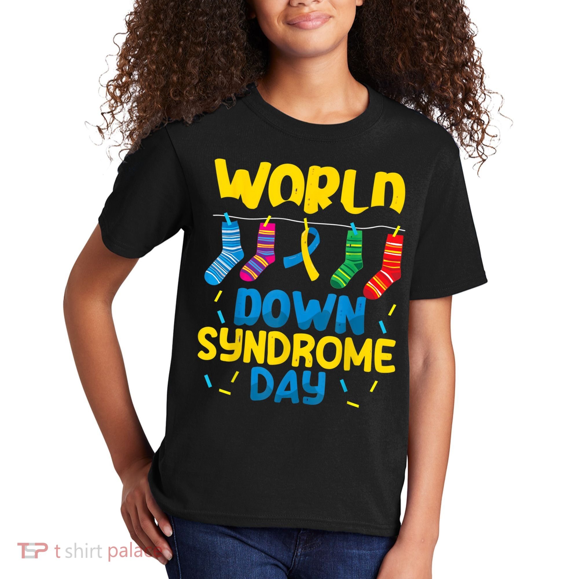 World Down Syndrome Day Awareness Socks  Wo kid Kids T-Shirt