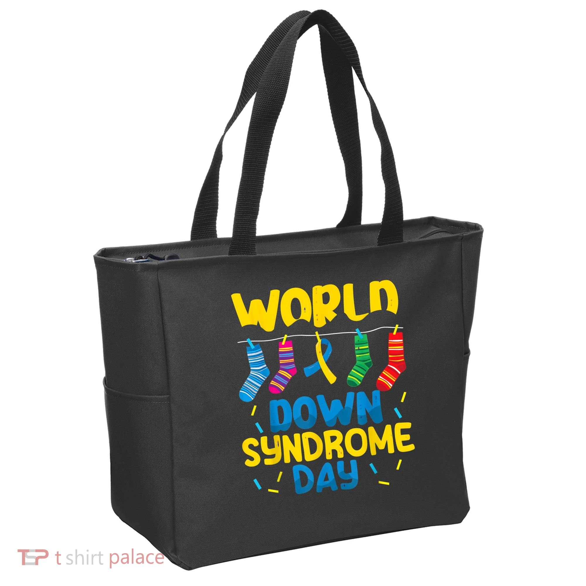 World Down Syndrome Day Awareness Socks  Wo kid Tote Bag