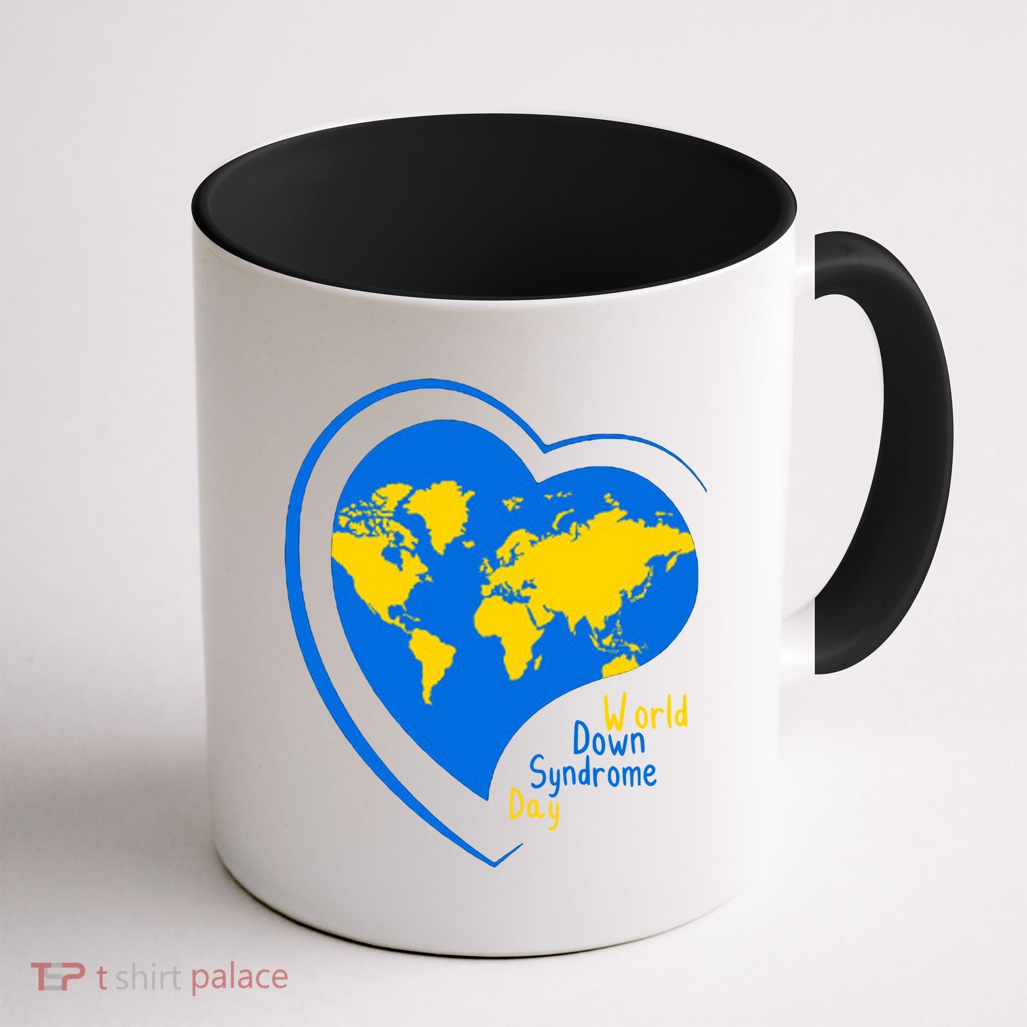 World Down Syndrome Day Heart Earth Coffee Mug