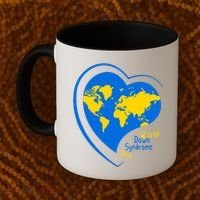 World Down Syndrome Day Heart Earth Coffee Mug thumb 2