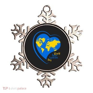 World Down Syndrome Day Heart Earth Ornament