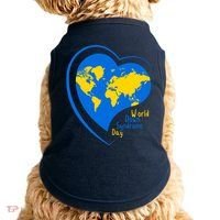 World Down Syndrome Day Heart Earth Doggie Tank thumb 0