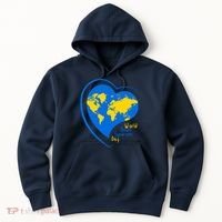 World Down Syndrome Day Heart Earth Hoodie thumb 0