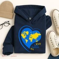 World Down Syndrome Day Heart Earth Hoodie thumb 4