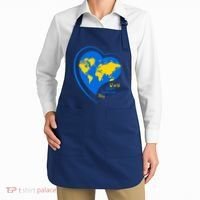 World Down Syndrome Day Heart Earth Apron thumb 2