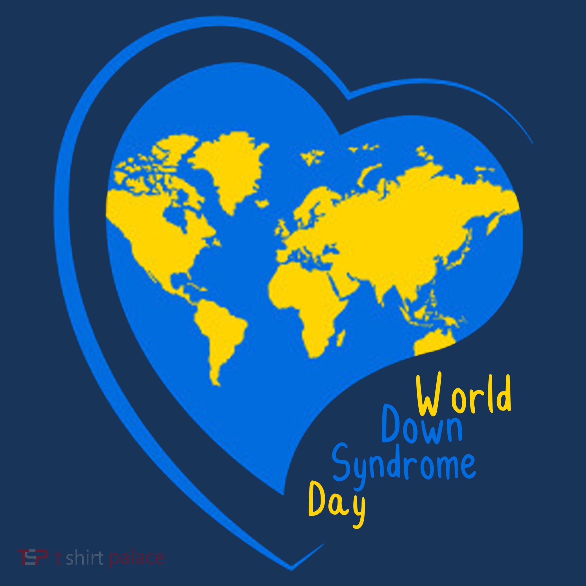 World Down Syndrome Day Heart Earth Sweatshirt