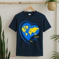 World Down Syndrome Day Heart Earth T-Shirt thumb 2