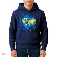 World Down Syndrome Day Heart Earth Kids Hoodie thumb 4