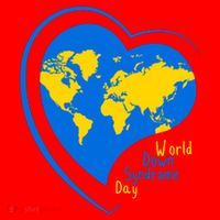 World Down Syndrome Day Heart Earth Santa Hat thumb 1