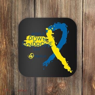 World Down Syndrome Day March 21st Coaster