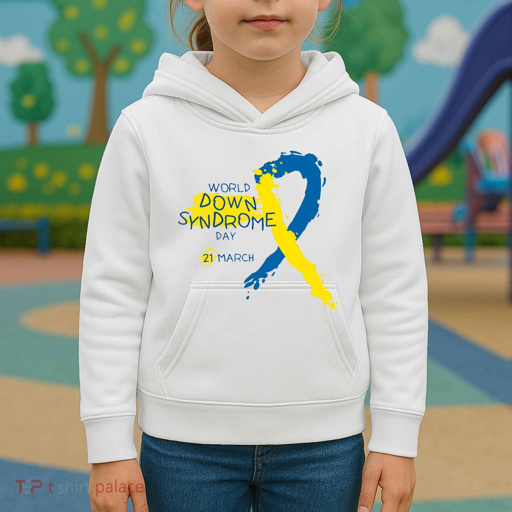 World Down Syndrome Day March 21st Kids Hoodie