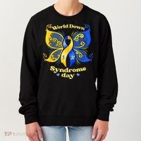World Down Syndrome Day Awareness Socks Down Right Women's Sweatshirt thumb 0