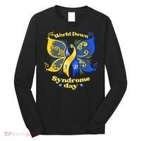 World Down Syndrome Day Awareness Socks Down Right Long Sleeve Shirt thumb 0