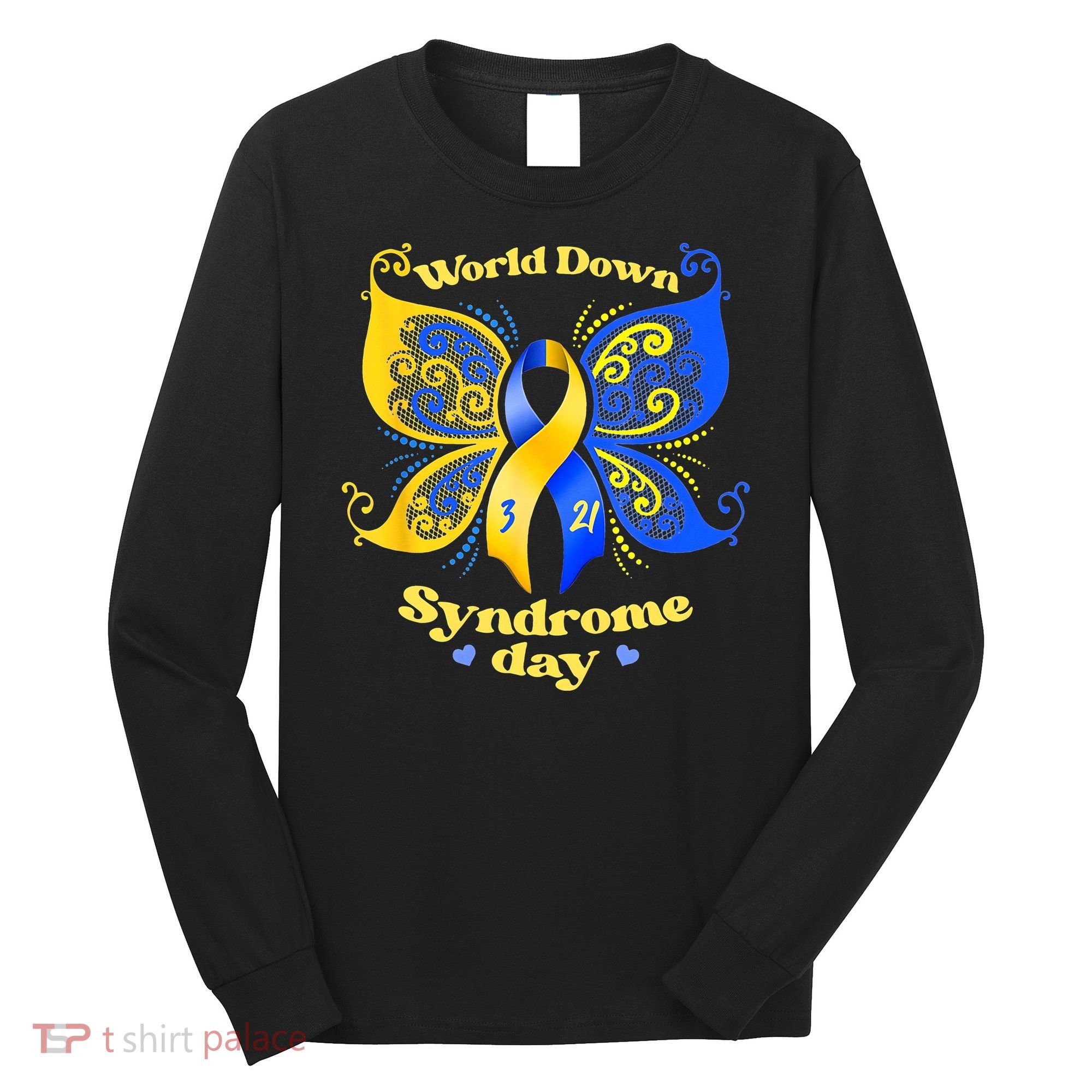 World Down Syndrome Day Awareness Socks Down Right Long Sleeve Shirt