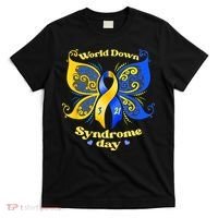 World Down Syndrome Day Awareness Socks Down Right T-Shirt thumb 0