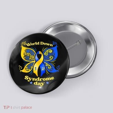 World Down Syndrome Day Awareness Socks Down Right Button