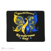 World Down Syndrome Day Awareness Socks Down Right Mousepad thumb 0