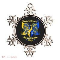 World Down Syndrome Day Awareness Socks Down Right Ornament thumb 0