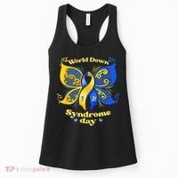 World Down Syndrome Day Awareness Socks Down Right Women's Tank Top thumb 0