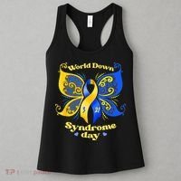 World Down Syndrome Day Awareness Socks Down Right Women's Tank Top thumb 3