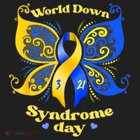 World Down Syndrome Day Awareness Socks Down Right Golf Towel thumb 3