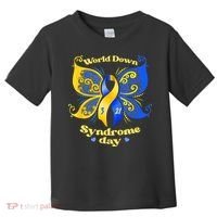 World Down Syndrome Day Awareness Socks Down Right Toddler T-Shirt thumb 0