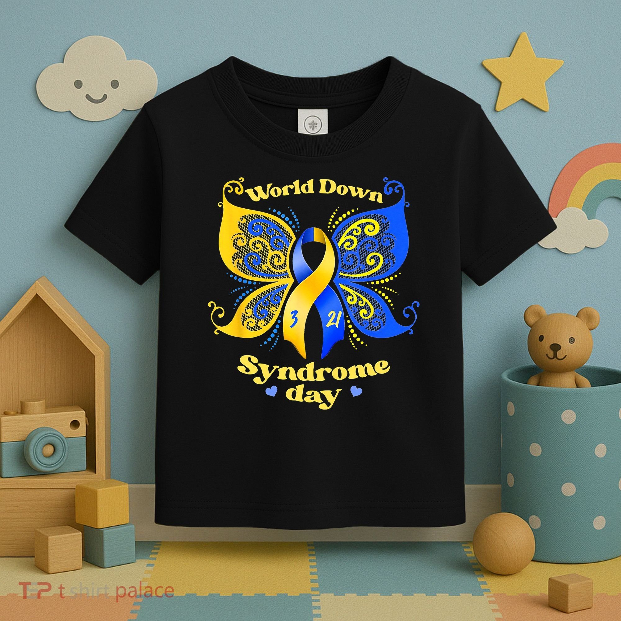 World Down Syndrome Day Awareness Socks Down Right Toddler T-Shirt