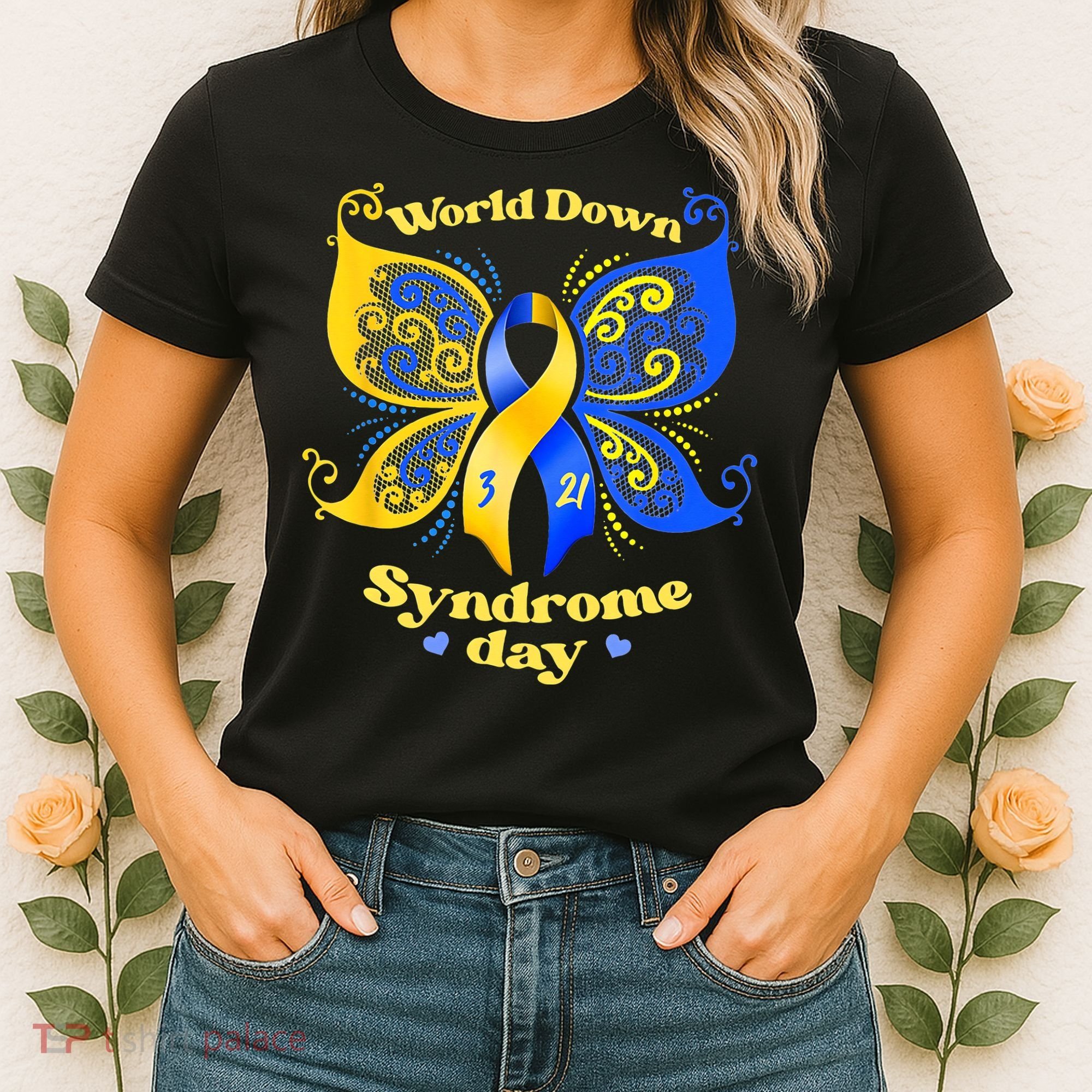 World Down Syndrome Day Awareness Socks Down Right Women's T-Shirt