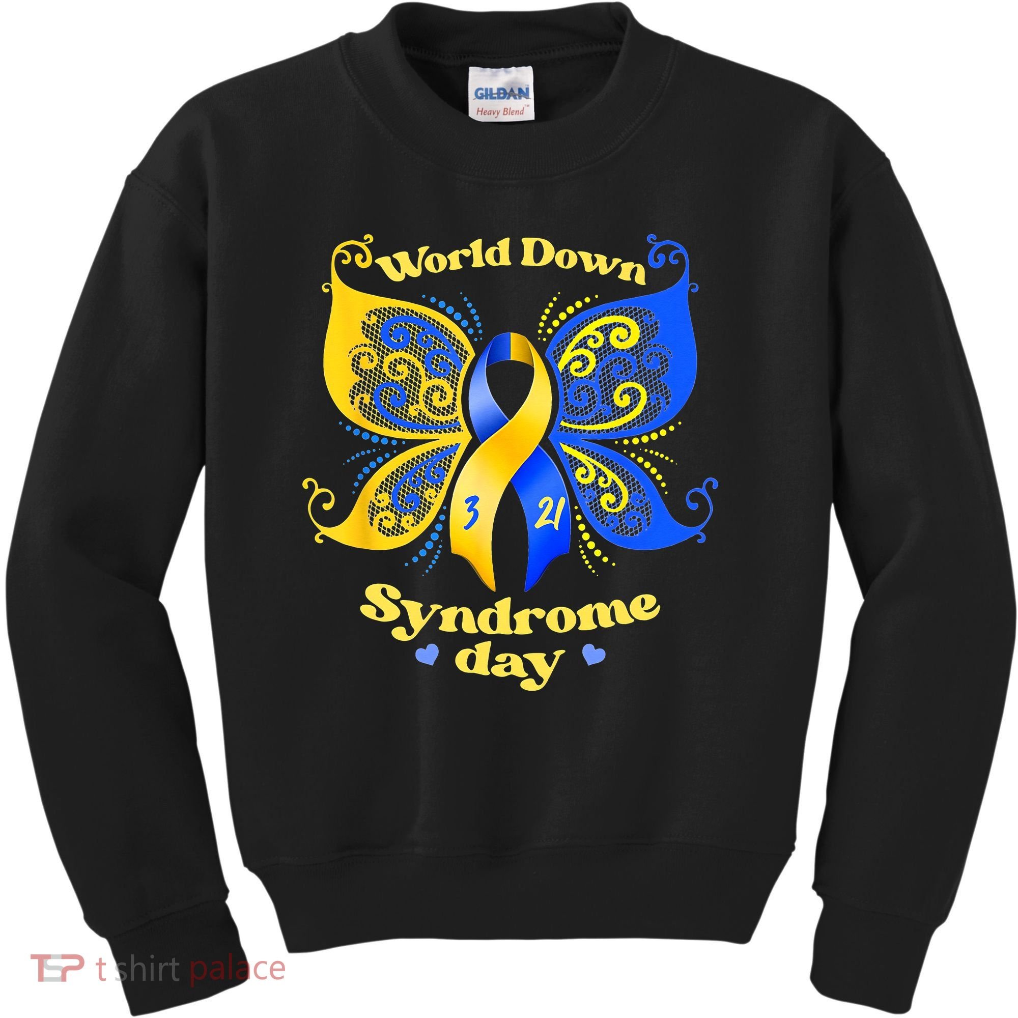 World Down Syndrome Day Awareness Socks Down Right Kids Sweatshirt