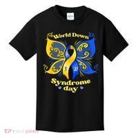 World Down Syndrome Day Awareness Socks Down Right Kids T-Shirt thumb 0